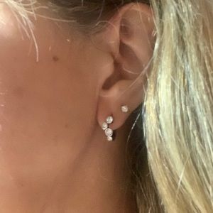 Sterling Silver and Crystal earrings